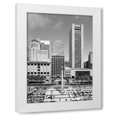 Union Square San Francisco California White Modern Wood Framed Art Print by Highsmith, Carol