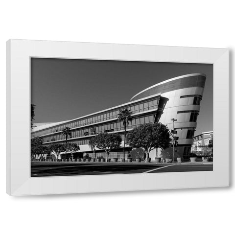 Staples Center sports arena Los Angeles California White Modern Wood Framed Art Print by Highsmith, Carol