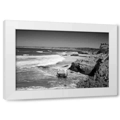 La Jolla California White Modern Wood Framed Art Print by Highsmith, Carol