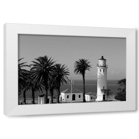 Lighthouse Point Vicente California White Modern Wood Framed Art Print by Highsmith, Carol