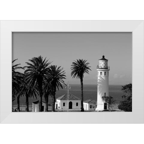 Lighthouse Point Vicente California White Modern Wood Framed Art Print by Highsmith, Carol