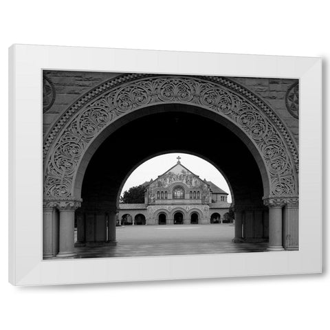 Stanford Universitys 1903 Memorial Church in Palo Alto California White Modern Wood Framed Art Print by Highsmith, Carol
