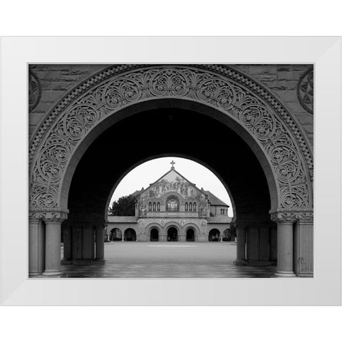 Stanford Universitys 1903 Memorial Church in Palo Alto California White Modern Wood Framed Art Print by Highsmith, Carol