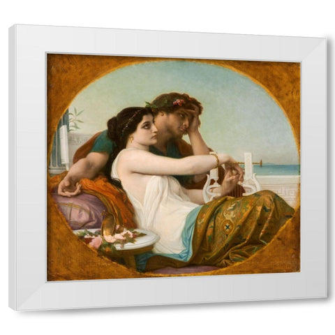 Algae and Boniface White Modern Wood Framed Art Print by Cabanel, Alexandre