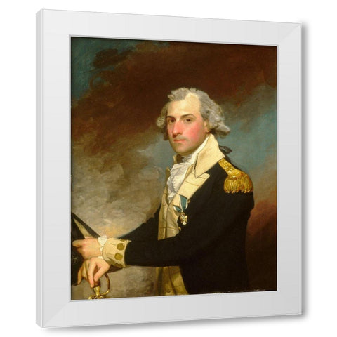 Matthew Clarkson 1794 White Modern Wood Framed Art Print by Stuart, Gilbert