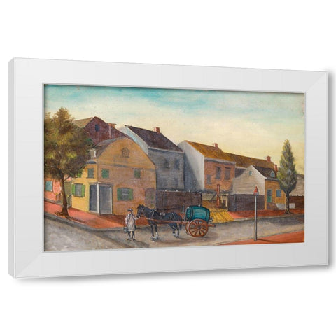 Tea water pump White Modern Wood Framed Art Print by Chappel, William P.