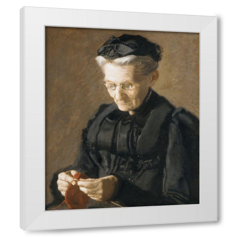 Mrs. Mary Arthur White Modern Wood Framed Art Print by Eakins, Thomas