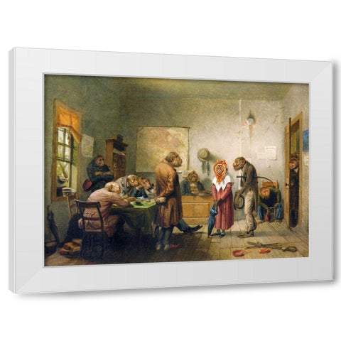 Divorce White Modern Wood Framed Art Print by Beard, William Holbrook
