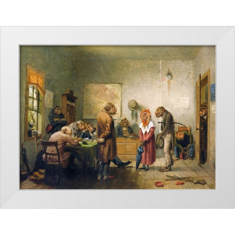 Divorce White Modern Wood Framed Art Print by Beard, William Holbrook