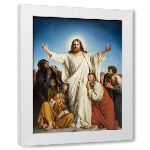 Consolator White Modern Wood Framed Art Print by Bloch, Carl