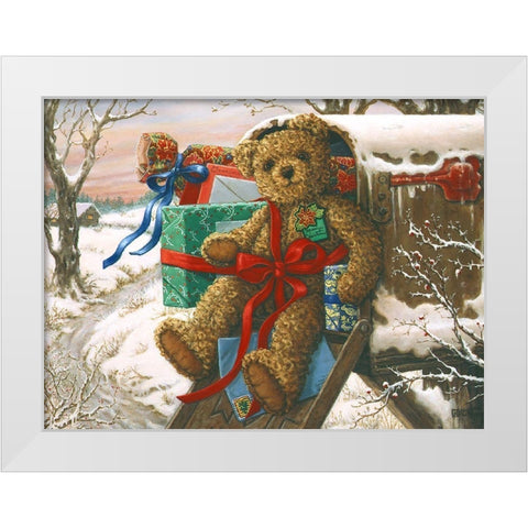 Special Delivery White Modern Wood Framed Art Print by Kruskamp, Janet