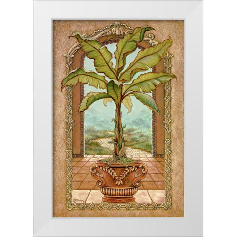 Classical Banana Tree White Modern Wood Framed Art Print by Kruskamp, Janet
