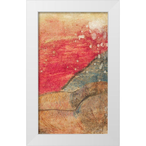 Reclining Tahitian (fragment) White Modern Wood Framed Art Print by Gauguin, Paul