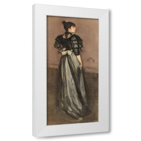 Mother of Pearl and Silver, The Andalusian White Modern Wood Framed Art Print by Whistler, James McNeill