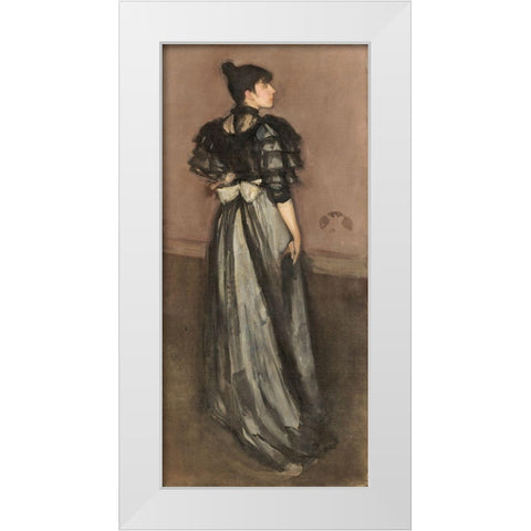 Mother of Pearl and Silver, The Andalusian White Modern Wood Framed Art Print by Whistler, James McNeill