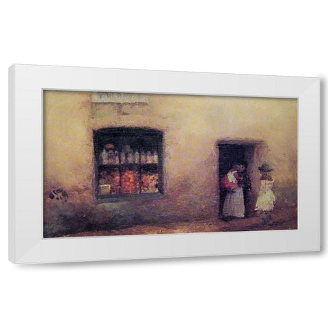 An Orange Note White Modern Wood Framed Art Print by Whistler, James McNeill