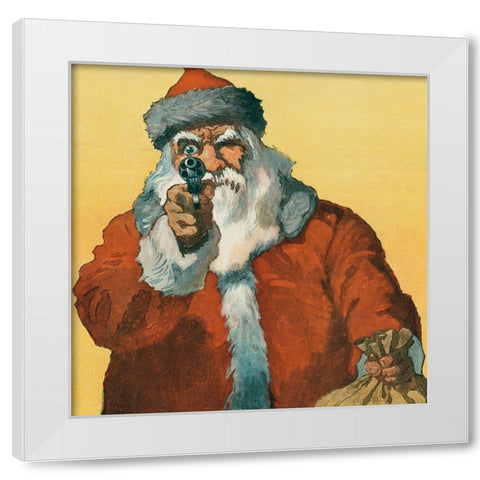 Hands up! White Modern Wood Framed Art Print by Crawford, Will