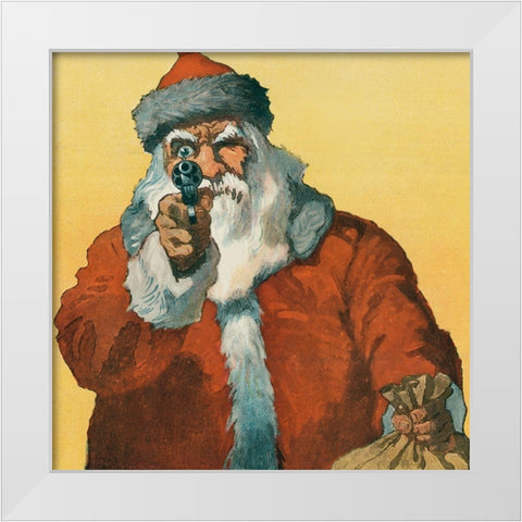 Hands up! White Modern Wood Framed Art Print by Crawford, Will