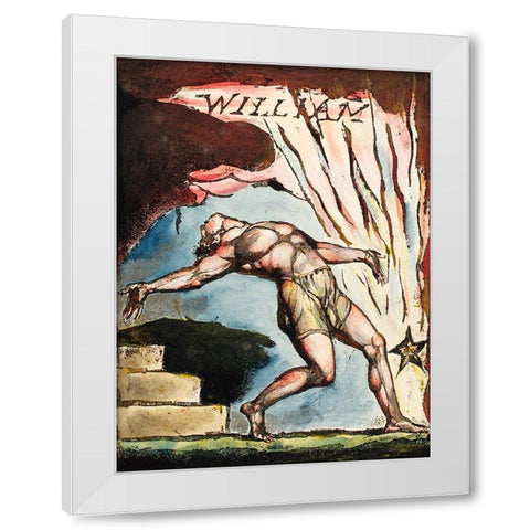 William illustration from Milton White Modern Wood Framed Art Print by Blake, William