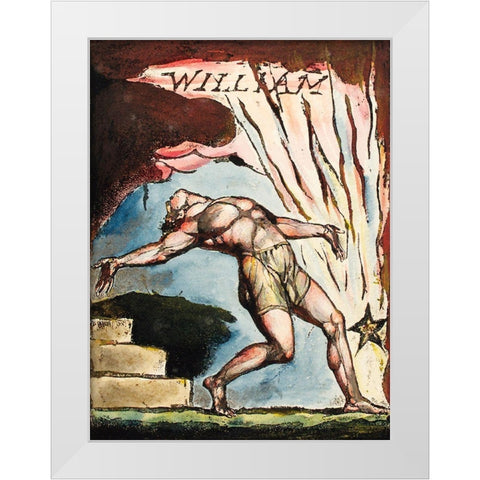 William illustration from Milton White Modern Wood Framed Art Print by Blake, William