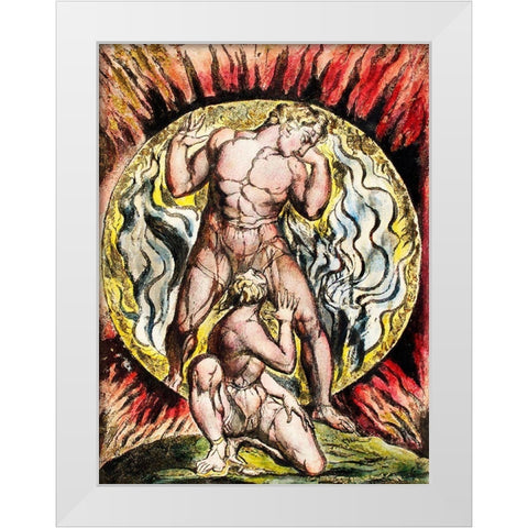 Stepping out of the Sun from Milton White Modern Wood Framed Art Print by Blake, William