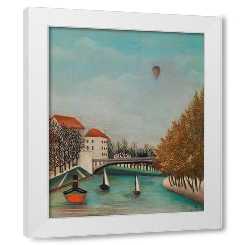 Study for View of the Pont de Sevres 1908 White Modern Wood Framed Art Print by Rousseau, Henri