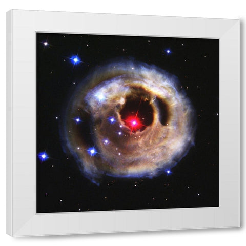 Hubble Looks at Monocerotis White Modern Wood Framed Art Print by NASA