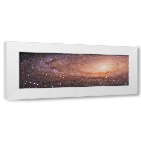 Messier 31 in Andromeda White Modern Wood Framed Art Print by NASA