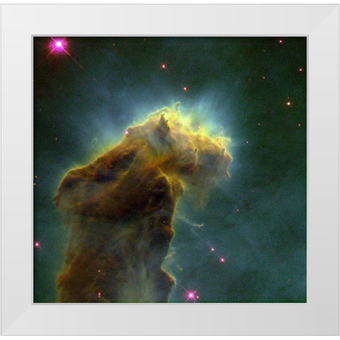 Stellar White Modern Wood Framed Art Print by NASA