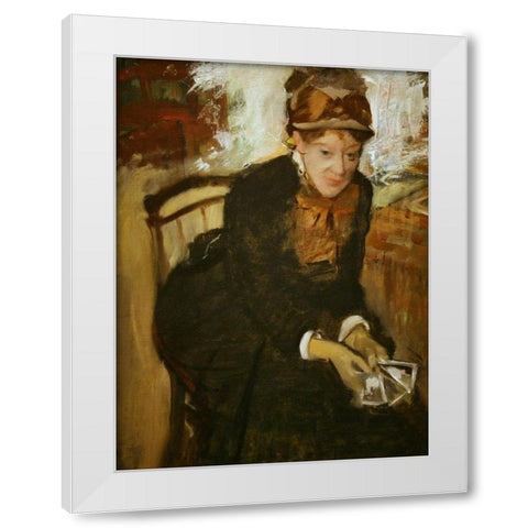 Mary Stevenson Cassatt White Modern Wood Framed Art Print by Cassatt, Mary