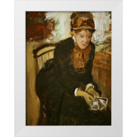 Mary Stevenson Cassatt White Modern Wood Framed Art Print by Cassatt, Mary