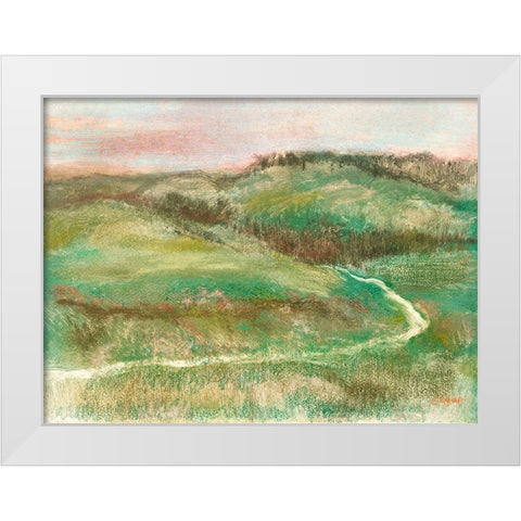 16 White Modern Wood Framed Art Print by Degas, Edgar