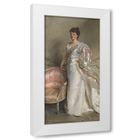 Mrs. George Swinton (Elizabeth Ebsworth) White Modern Wood Framed Art Print by Sargent, John Singer