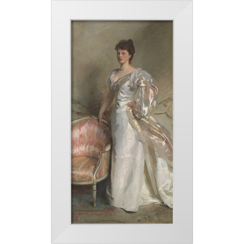 Mrs. George Swinton (Elizabeth Ebsworth) White Modern Wood Framed Art Print by Sargent, John Singer