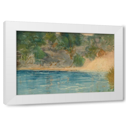 Blue Spring, Florida White Modern Wood Framed Art Print by Homer, Winslow