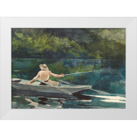 Casting, Number Two White Modern Wood Framed Art Print by Homer, Winslow