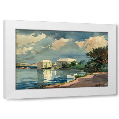 Salt Kettle, Bermuda White Modern Wood Framed Art Print by Homer, Winslow