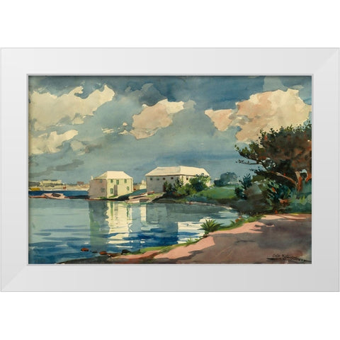 Salt Kettle, Bermuda White Modern Wood Framed Art Print by Homer, Winslow