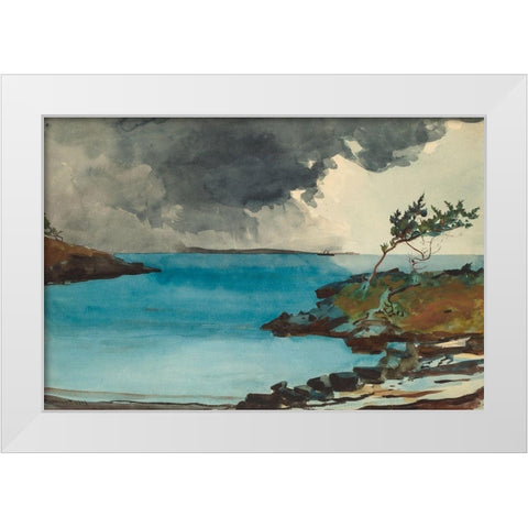 The Coming Storm White Modern Wood Framed Art Print by Homer, Winslow