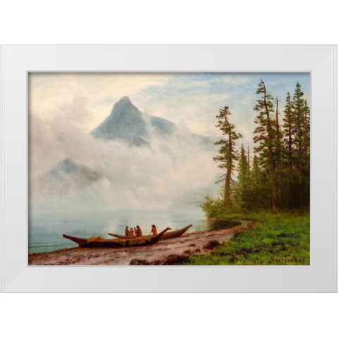 Alaska White Modern Wood Framed Art Print by Bierstadt, Albert