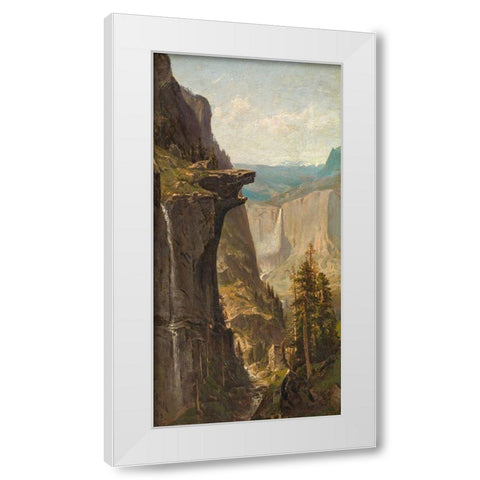 Yosemite Falls, from Glacier Point White Modern Wood Framed Art Print by Keith, William