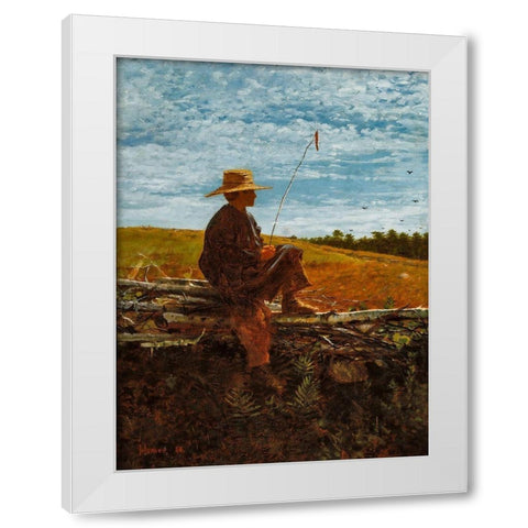On Guard White Modern Wood Framed Art Print by Homer, Winslow