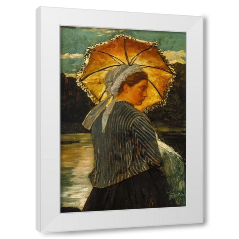 The Nurse White Modern Wood Framed Art Print by Homer, Winslow
