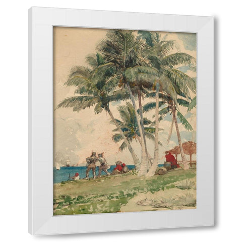 The Buccaneers White Modern Wood Framed Art Print by Homer, Winslow