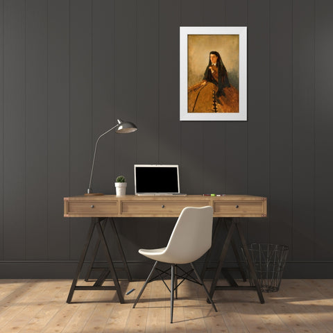 Portrait of Pauline White Modern Wood Framed Art Print by Homer, Winslow