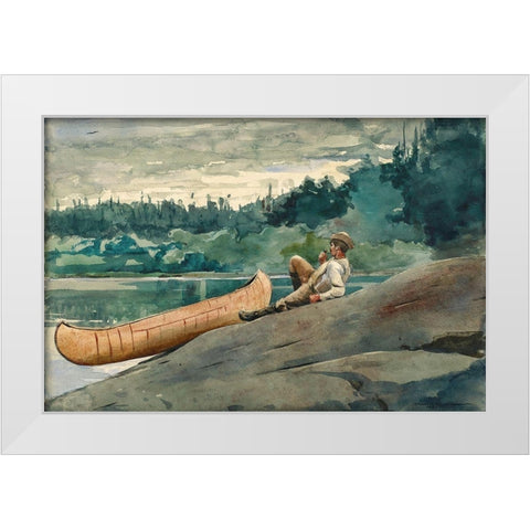The Guide White Modern Wood Framed Art Print by Homer, Winslow