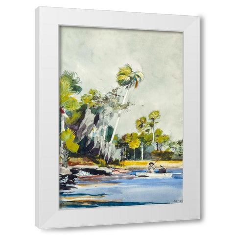 The Shell Heap White Modern Wood Framed Art Print by Homer, Winslow