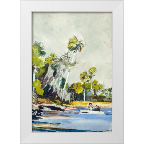 The Shell Heap White Modern Wood Framed Art Print by Homer, Winslow