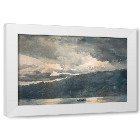 Mink Lake, Adirondacks White Modern Wood Framed Art Print by Homer, Winslow