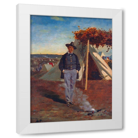 Albert Post White Modern Wood Framed Art Print by Homer, Winslow